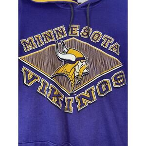 Vintage Minnesota Vikings Sweatshirt Mens L Purple Hoodie NFL Football Sweater
